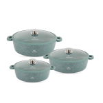 سرویس قابلمه 24 پارچ گرانیتی لایف اسمایل مدل LIFEP7S-24-GREEN